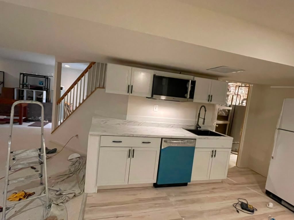 Finished construction and cabinetry project