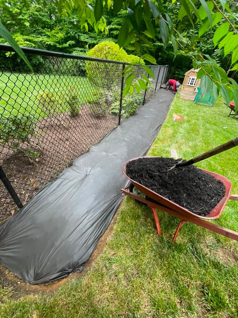 Landscaping installation project