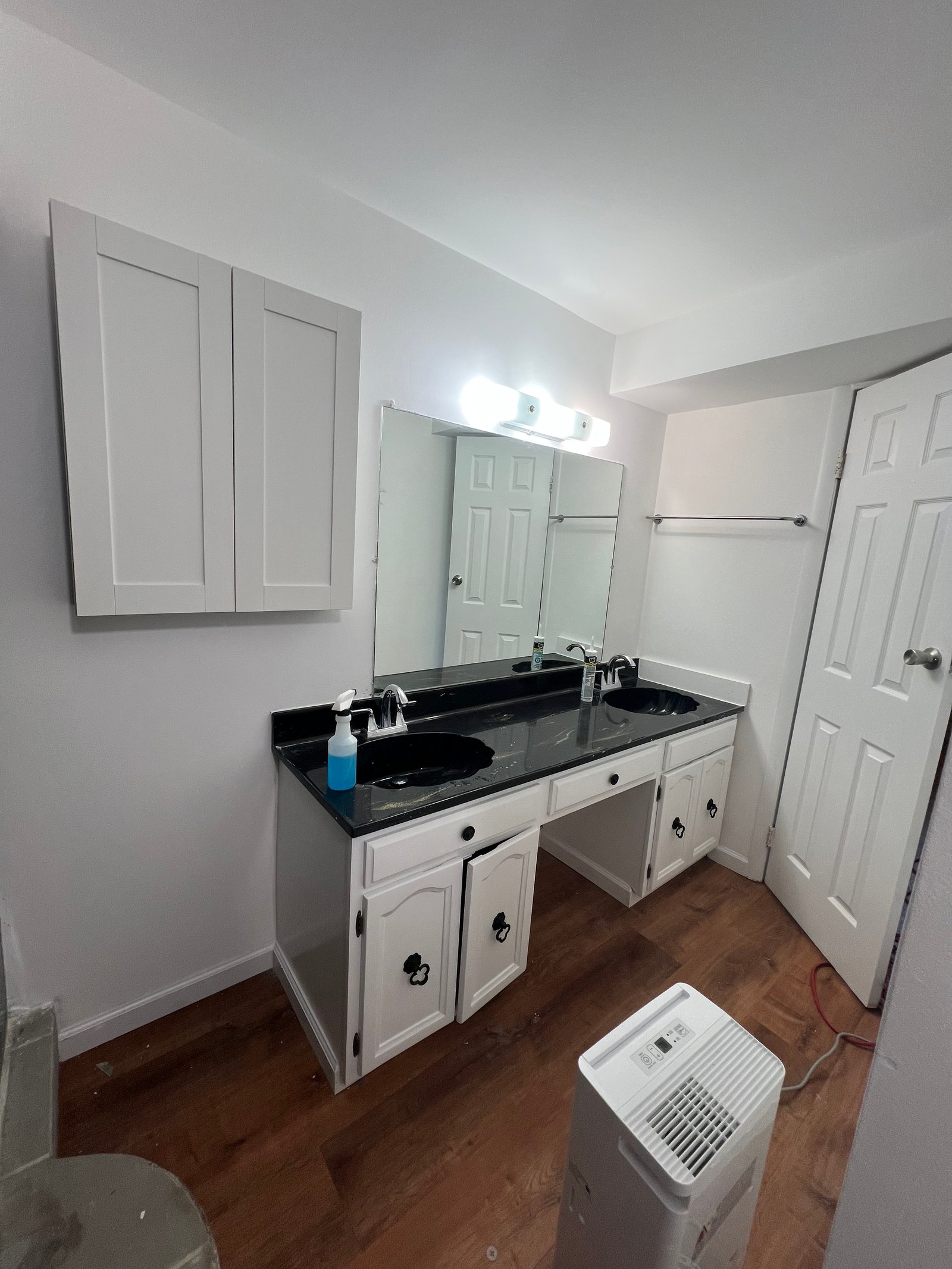 Finished bathroom vanity remodeling project